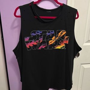 Women’s Distressed Star Wars tank top
